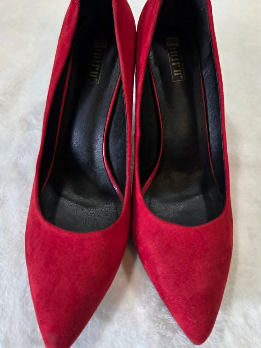 Like New IDIFU Red Suede Pumps Heels Size 11